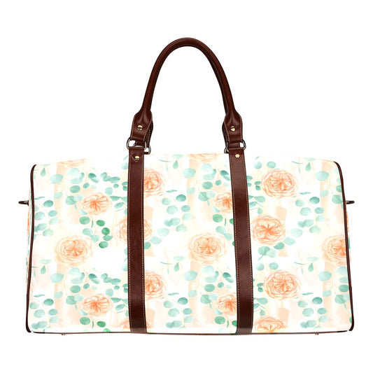 Roses and Eucalyptus Waterproof Travel Bag/Small (Model 1639)