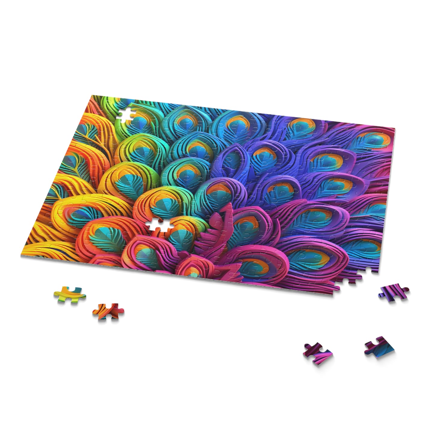 Puzzle, Peacock Feathers (120, 252, 500-Piece) awd-574