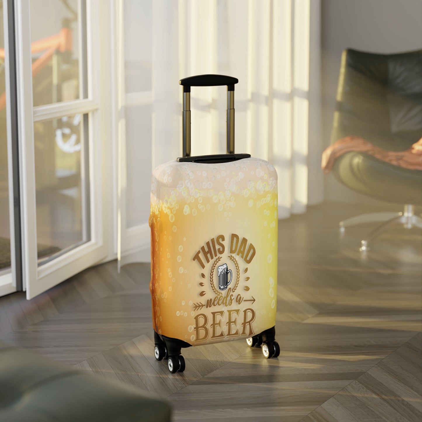 Luggage Cover, This dad needs a beer, awd-521