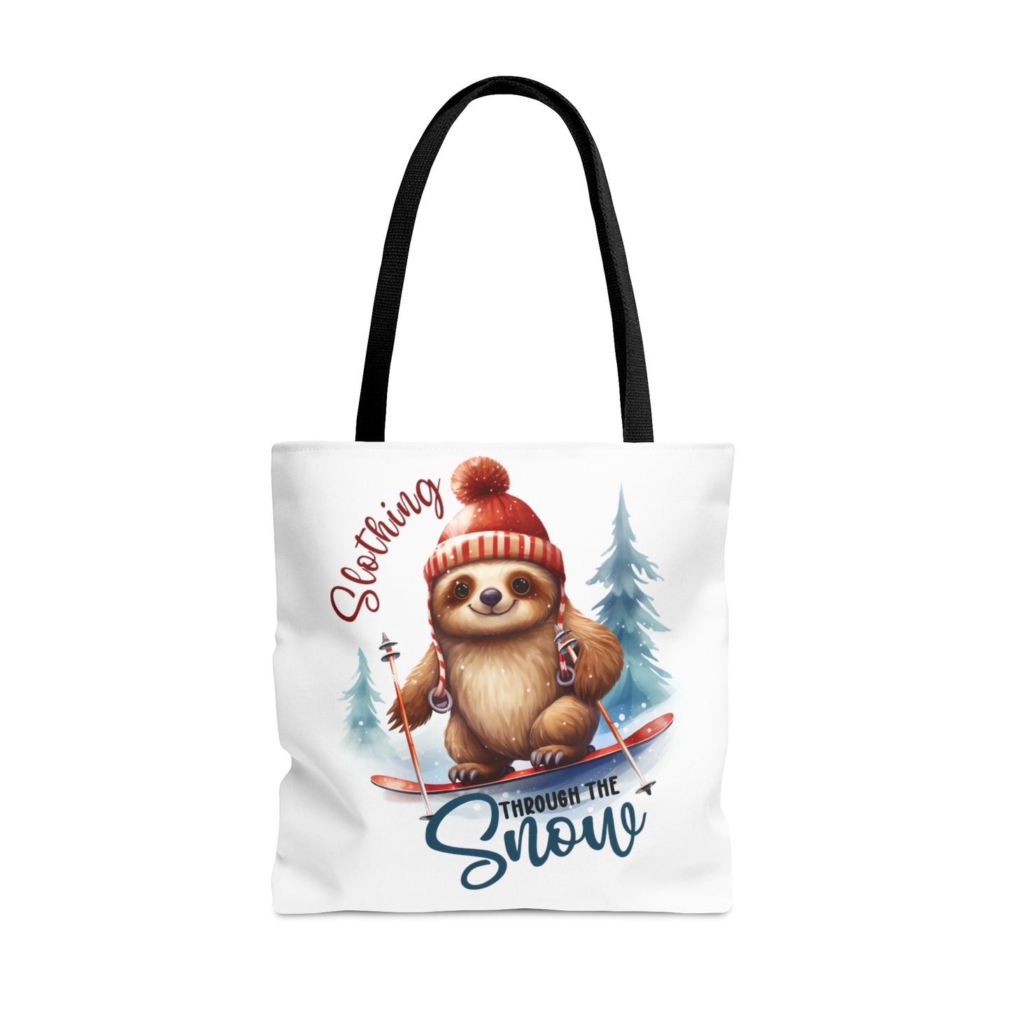 Tote Bag, Christmas, Sloth, Personalised/Non-Personalised Tote bag