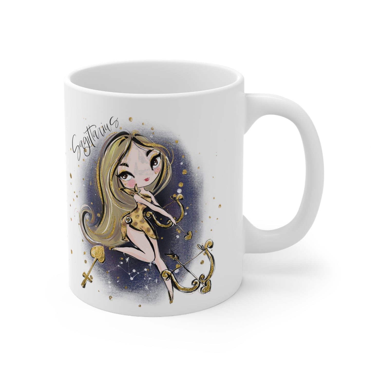 Zodiac Sign, Sagittarius, Ceramic Mug 11oz