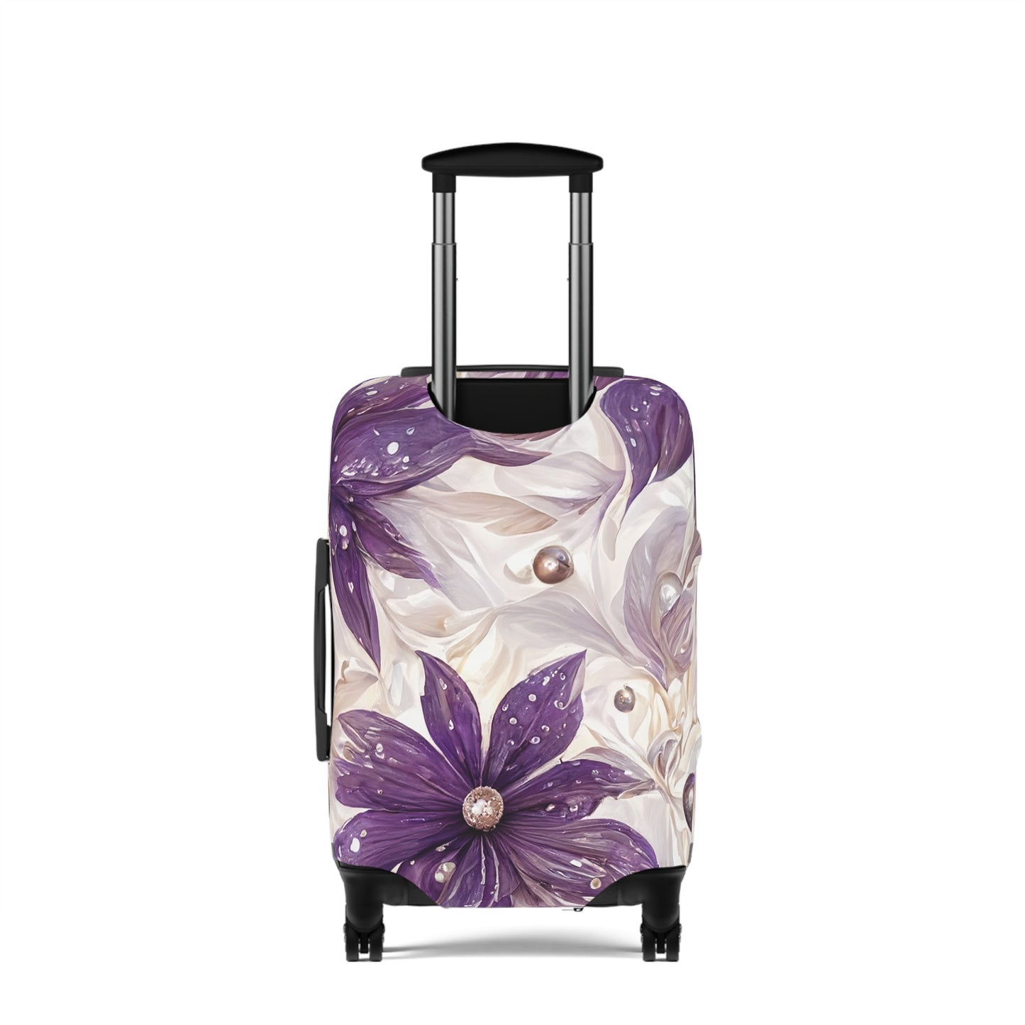 Luggage Cover, Purple Floral