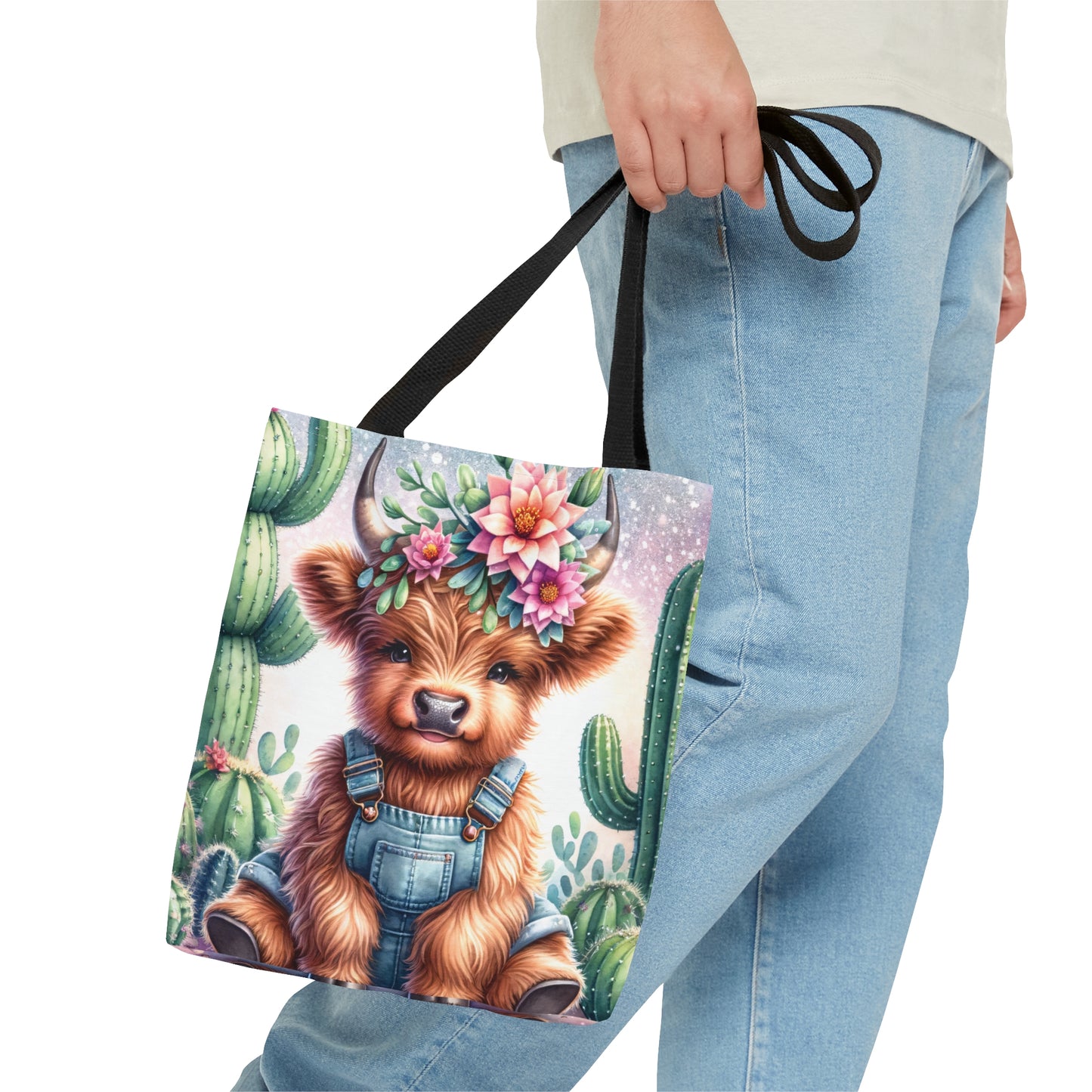 Tote Bag, Highland Cow, Personalised/Non-Personalised Tote bag