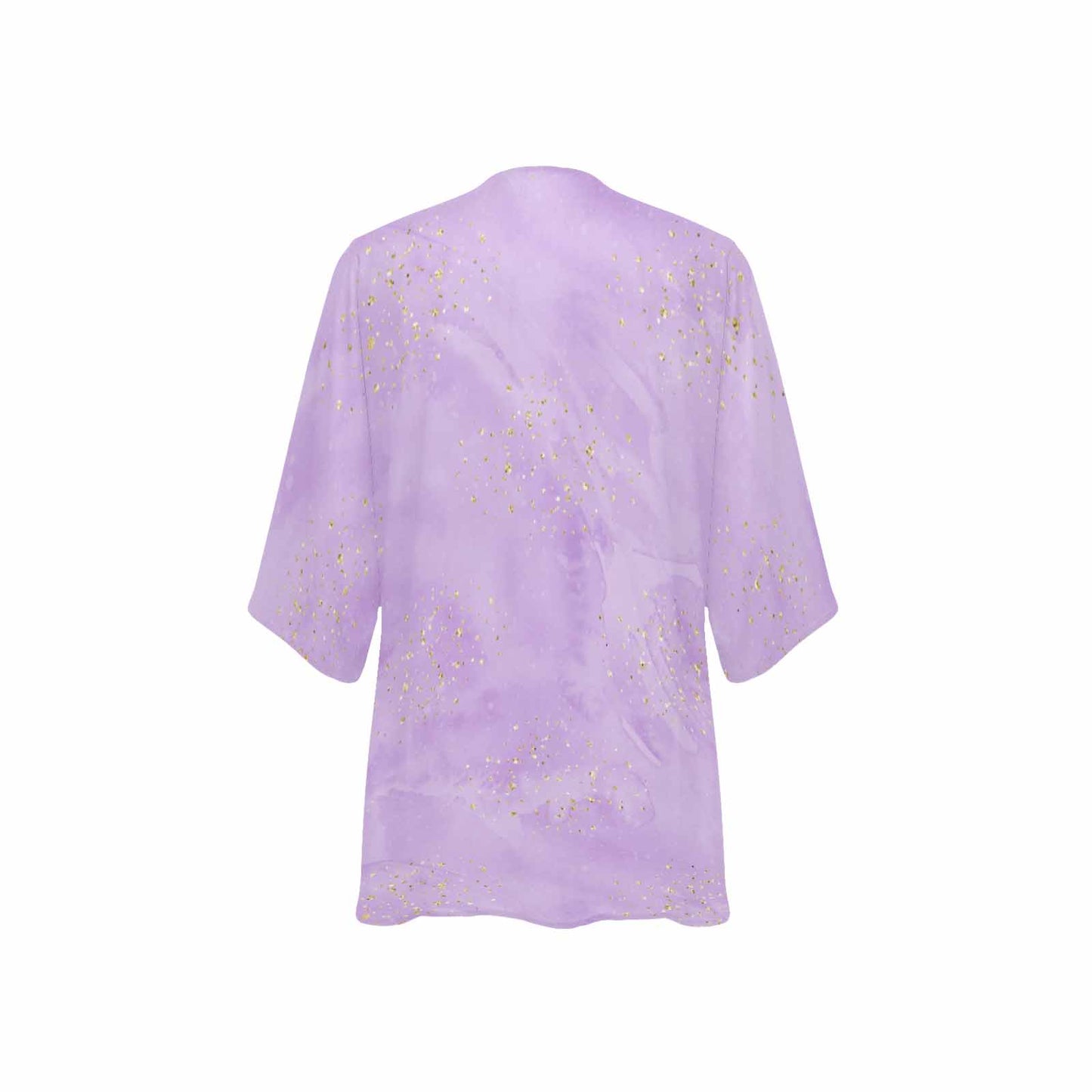 Purple Women's Kimono Chiffon Cover Up