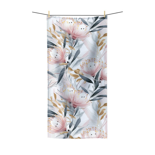 Beach Towel, Boho floral, Polycotton Towel