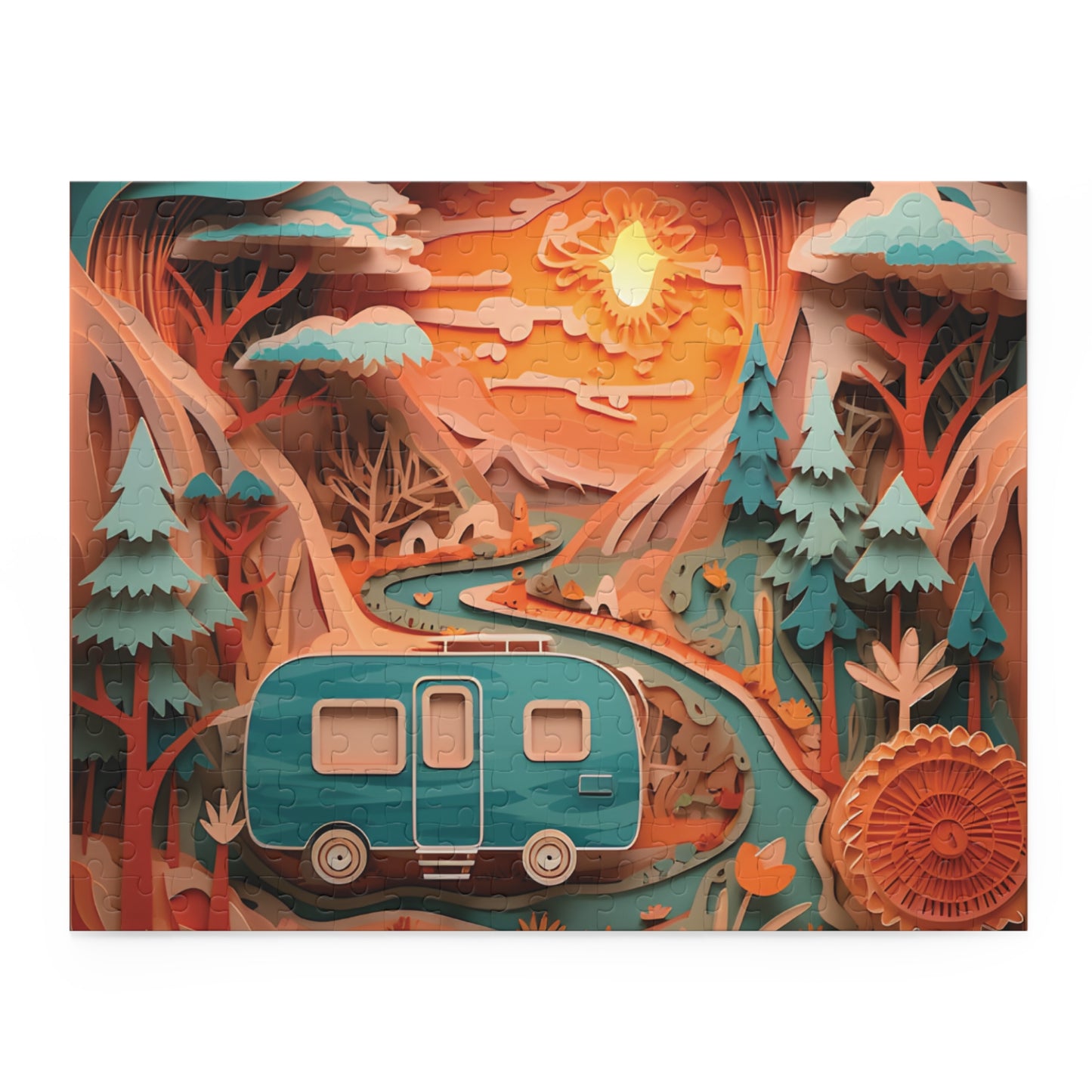 Puzzle, Camping, Caravan (120, 252, 500-Piece) awd-561