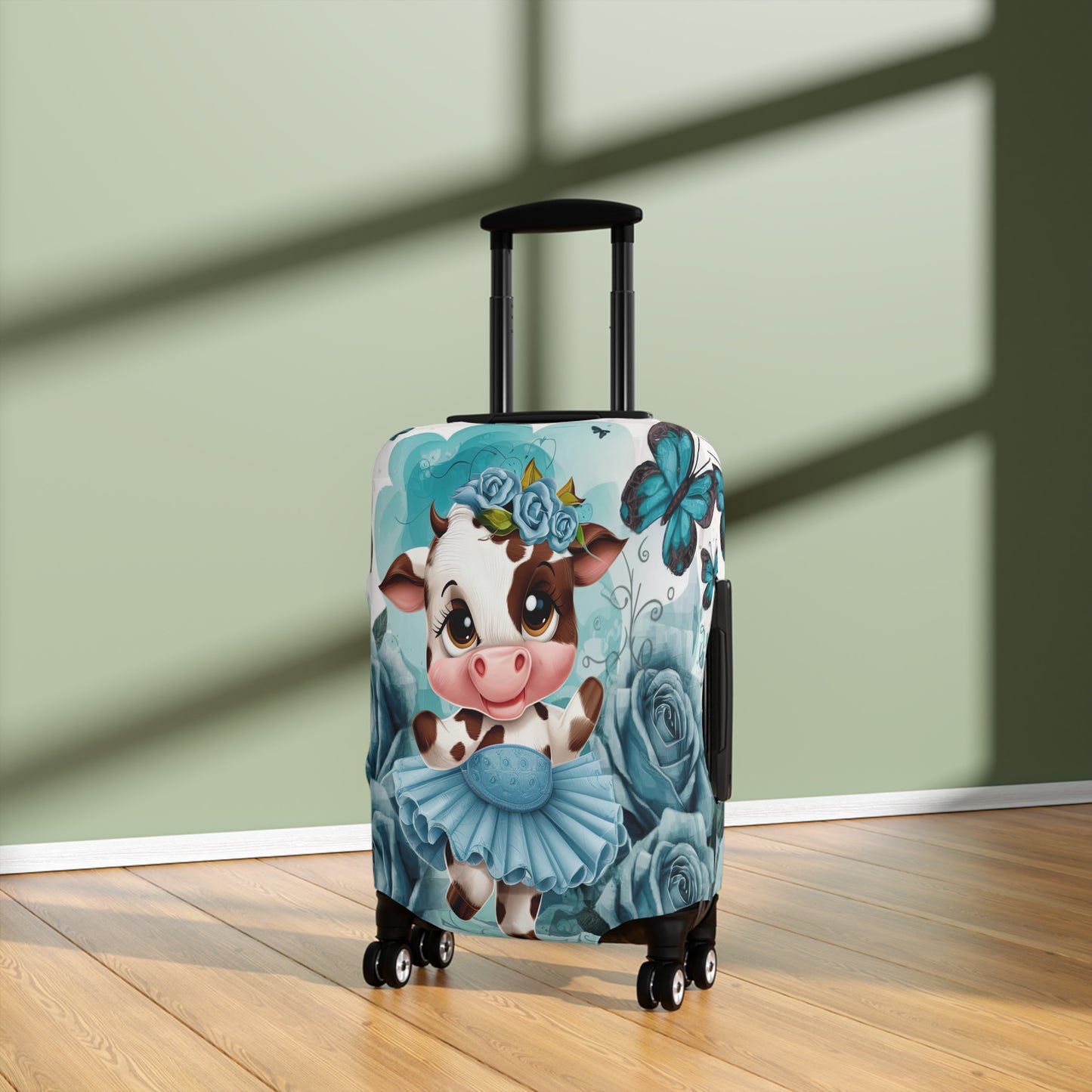 Luggage Cover, Ballet Dancing Cow, awd-1653