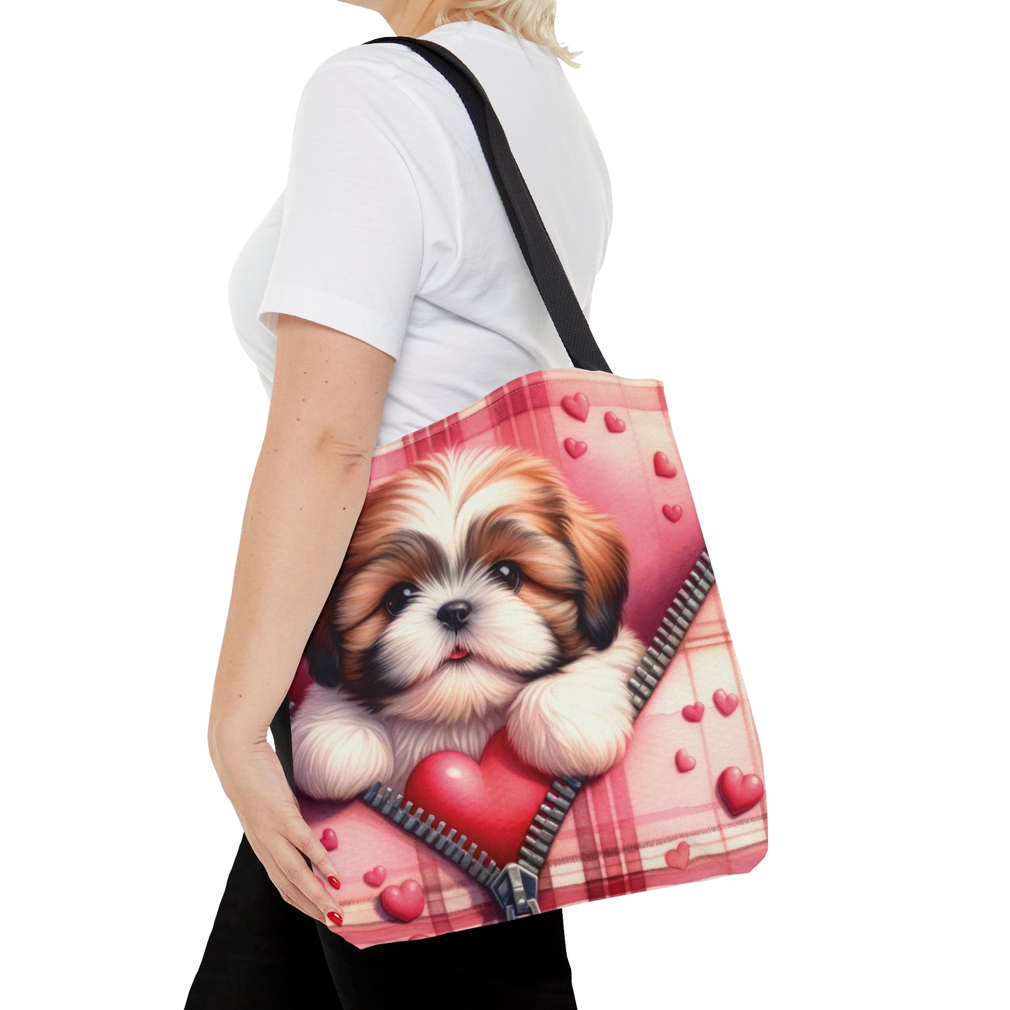 Tote Bag, Cute Dog, Personalised/Non-Personalised Tote bag