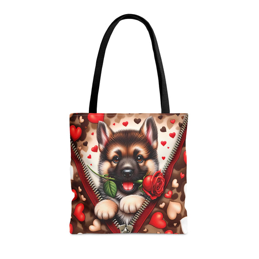 Tote Bag, Cute Dog, Personalised/Non-Personalised Tote bag