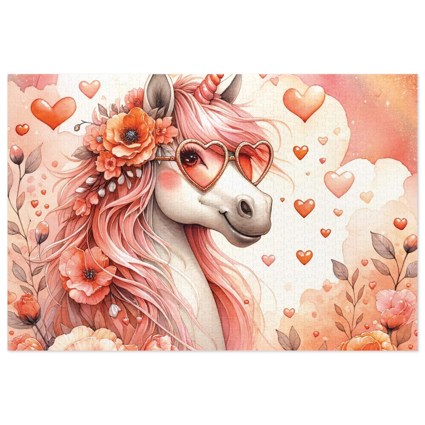 Puzzle Unicorn, Personalised/Non-Personalised (30, 110, 252, 500,1000-Piece) awd-661