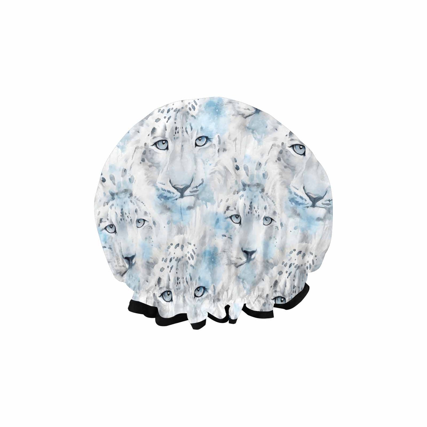 White Leopard  Shower Cap