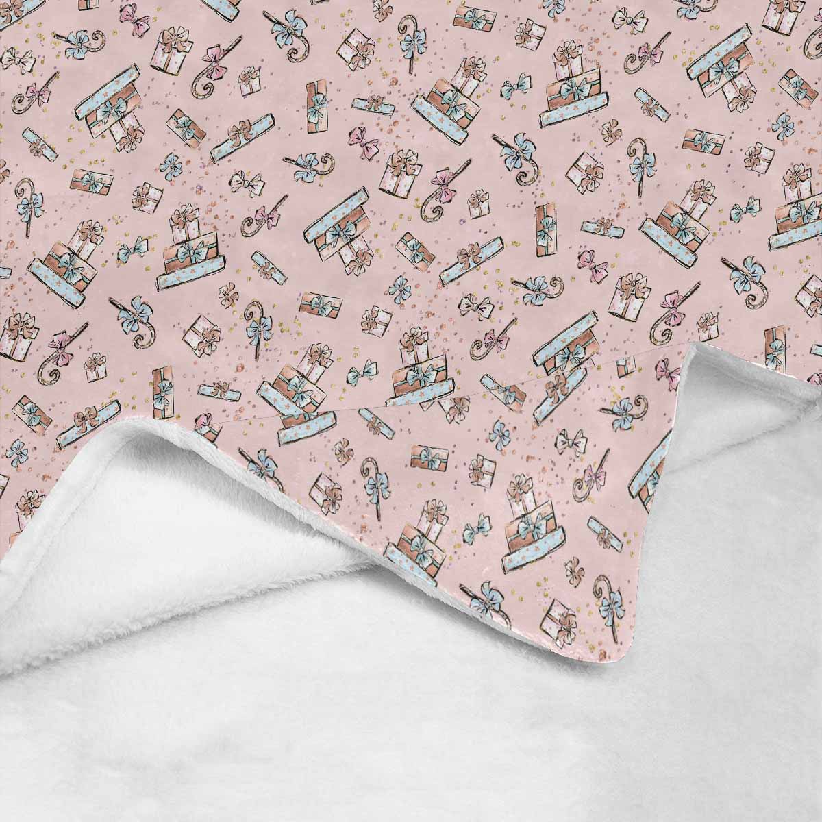 Pink Christmas Presents Ultra-Soft Micro Fleece Blanket 40*50