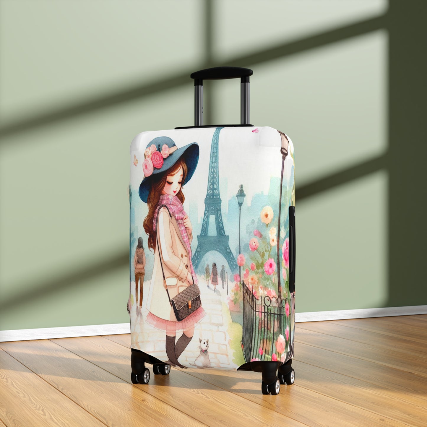 Luggage Cover, Just a Girl Who loves Travelling, awd-2108