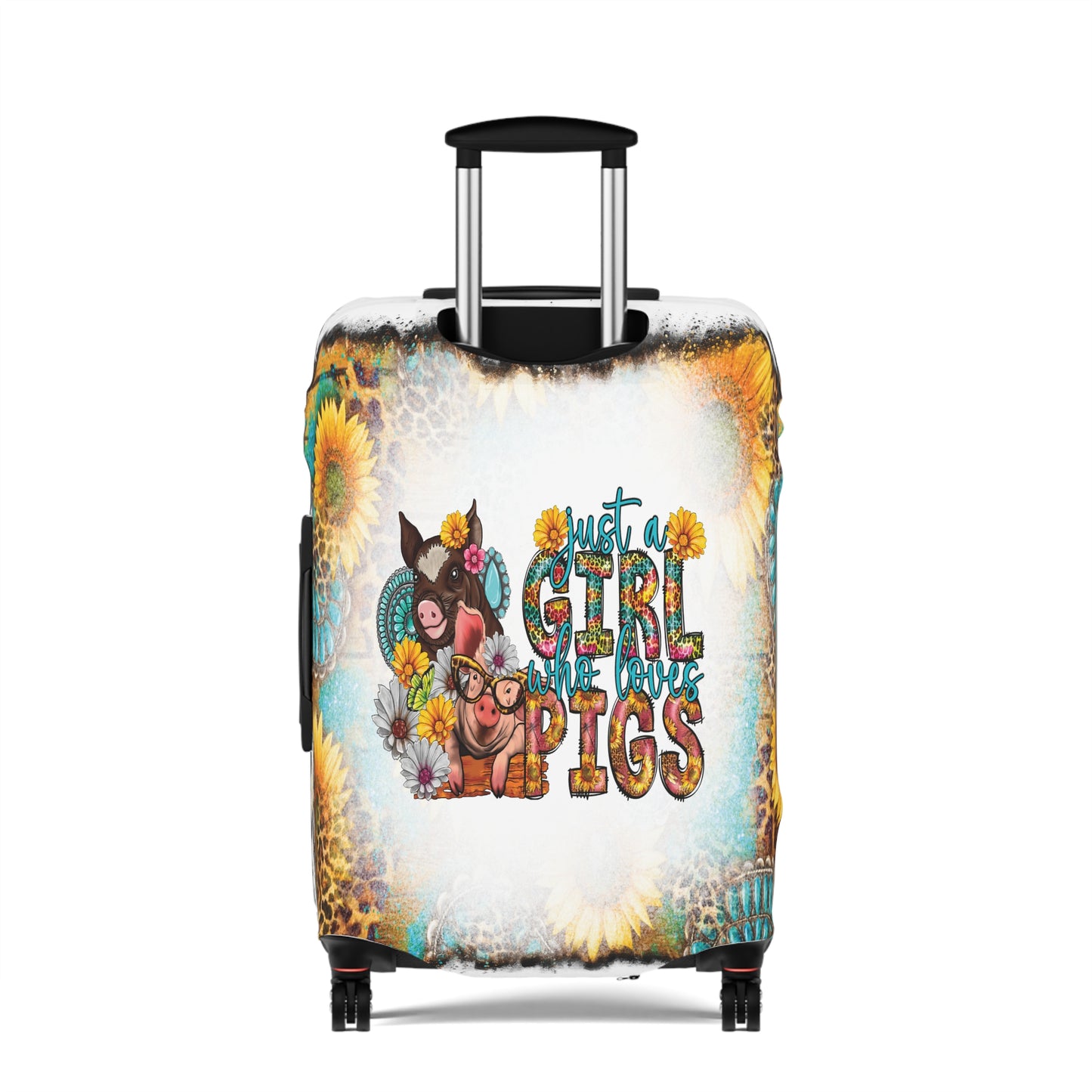 Luggage Cover, Country and Western, Just a Girl who Loves Pigs, awd-1012