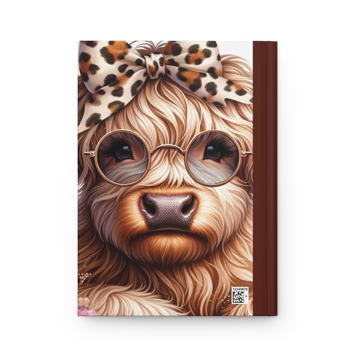 Personalised Hardcover Journal Matte, Highland Cow, awd-1410