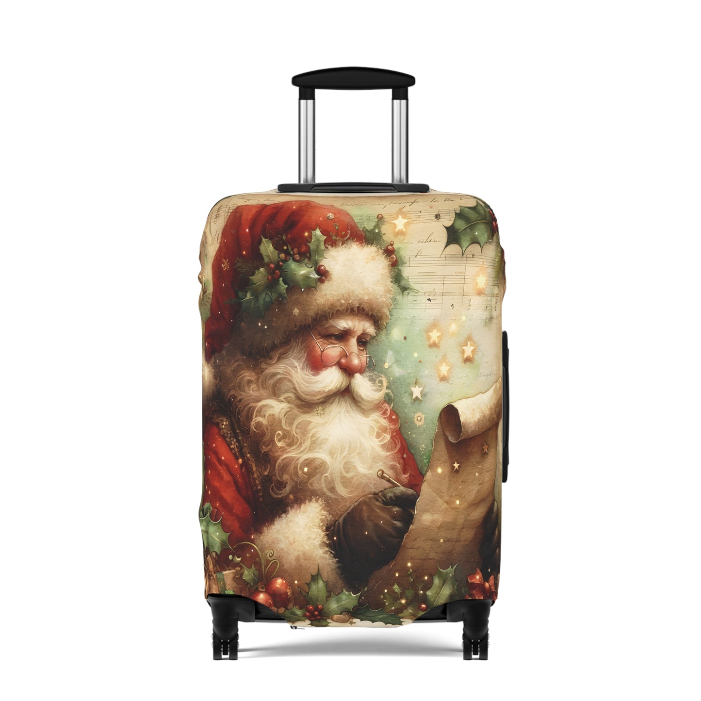 Luggage Cover, Christmas, Vintage Santa, awd-1481