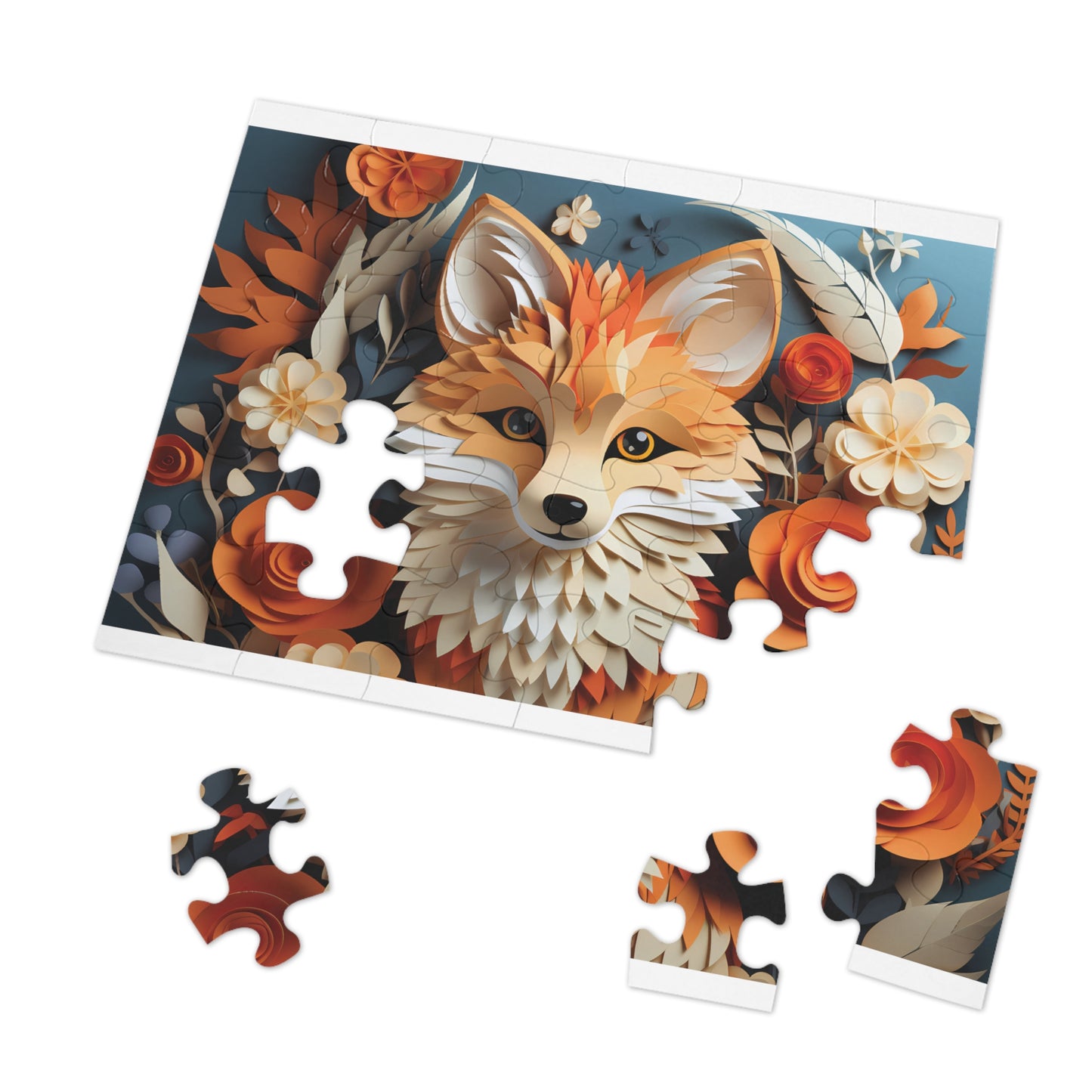 Jigsaw Puzzle, Fox, Personalised/Non-Personalised (30, 110, 252, 500,1000-Piece)