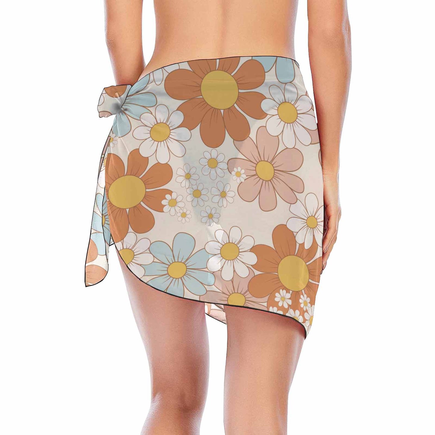 Floral Retro  Women's Beach Sarong Wrap