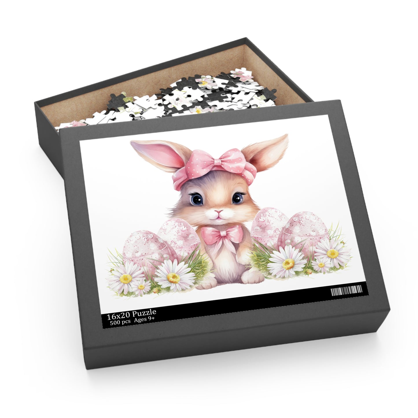 Personalised/Non-Personalised Puzzle, Easter Bunny (120, 252, 500-Piece)