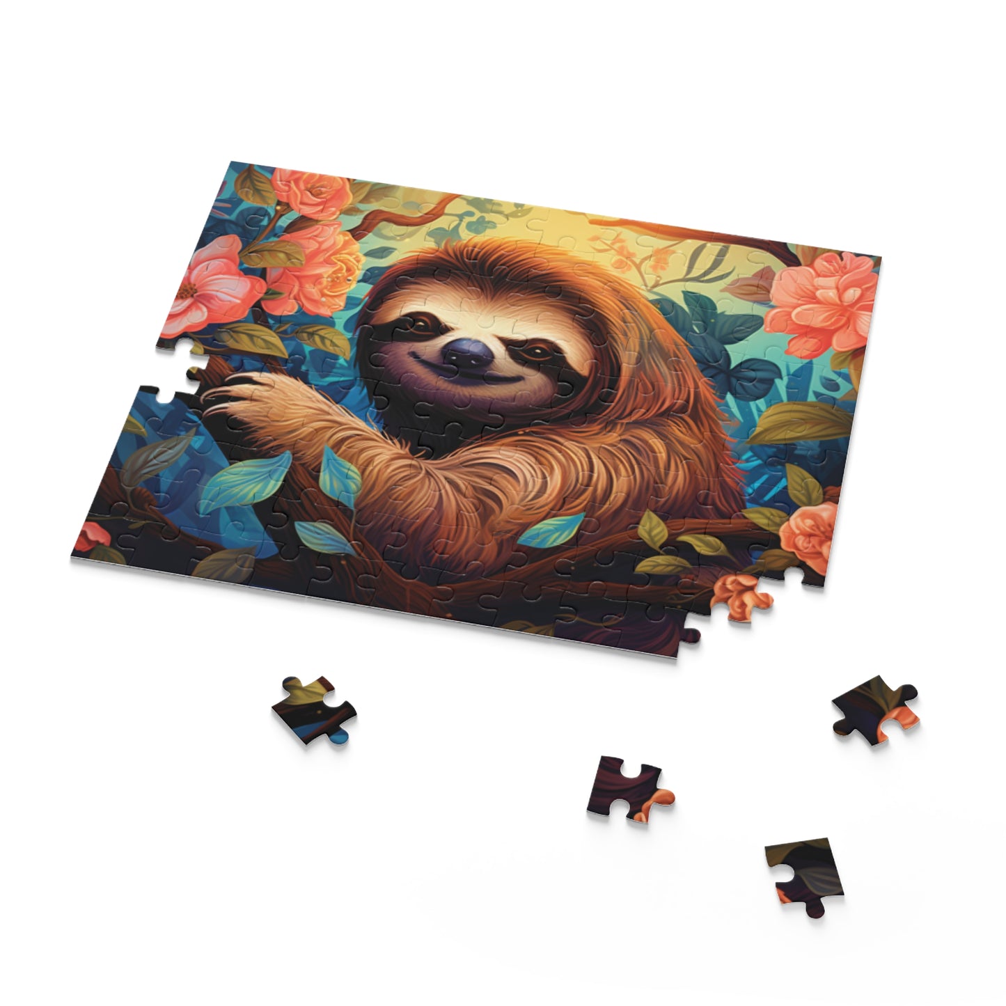 Personalised/Non-Personalised Puzzle, Sloth (120, 252, 500-Piece)