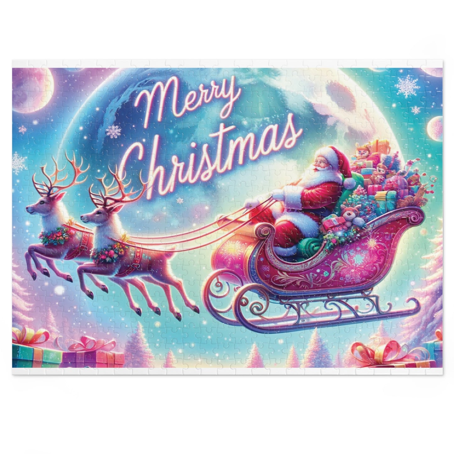 Jigsaw Puzzle, Christmas, Santa, Personalised/Non-Personalised (30, 110, 252, 500,1000-Piece)