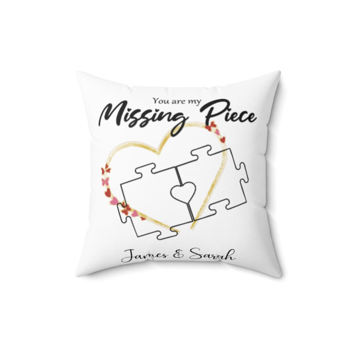 Personalised Photo You are My Missing Piece Pillow
