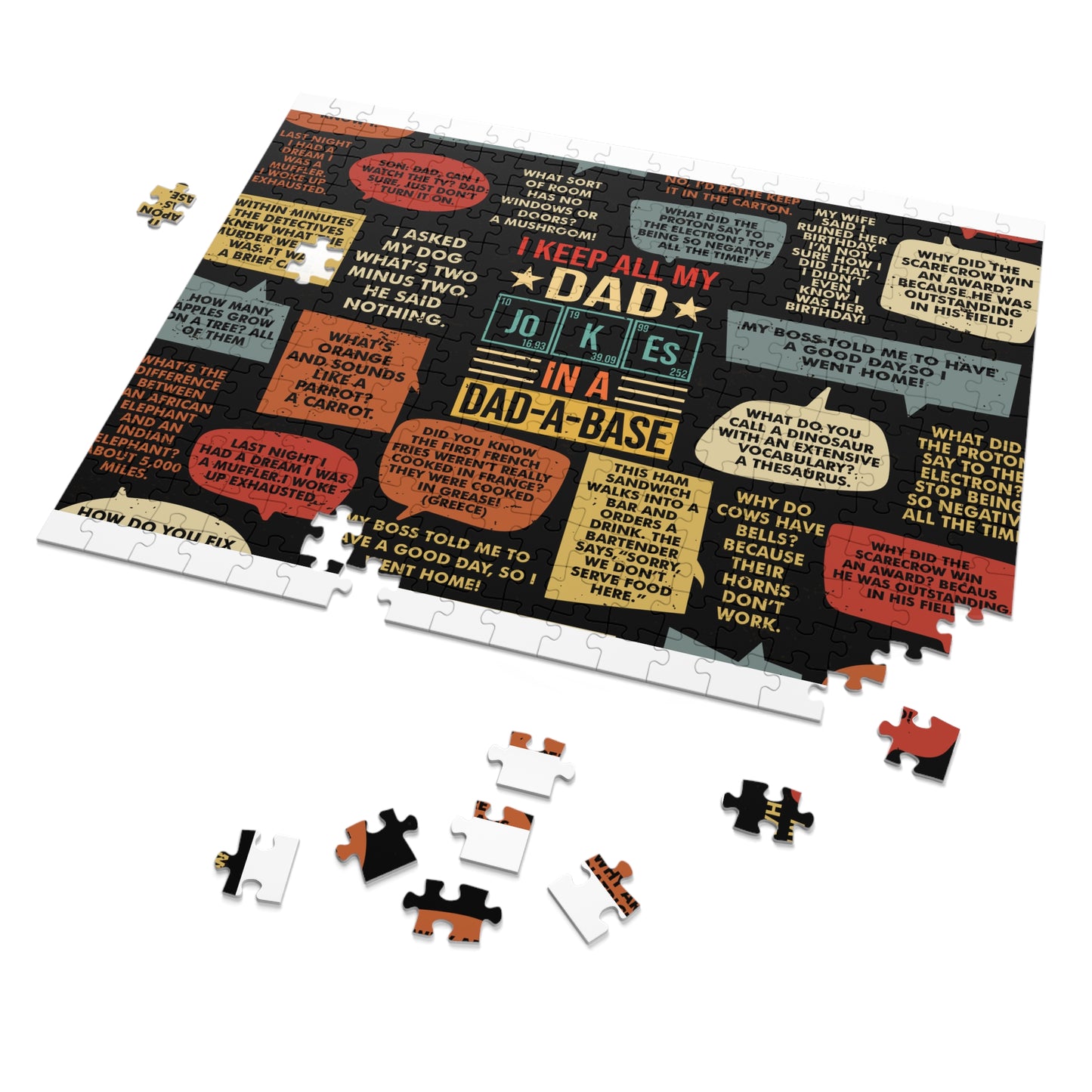 Jigsaw Puzzle, Dad Jokes, Personalised/Non-Personalised (30, 110, 252, 500,1000-Piece)