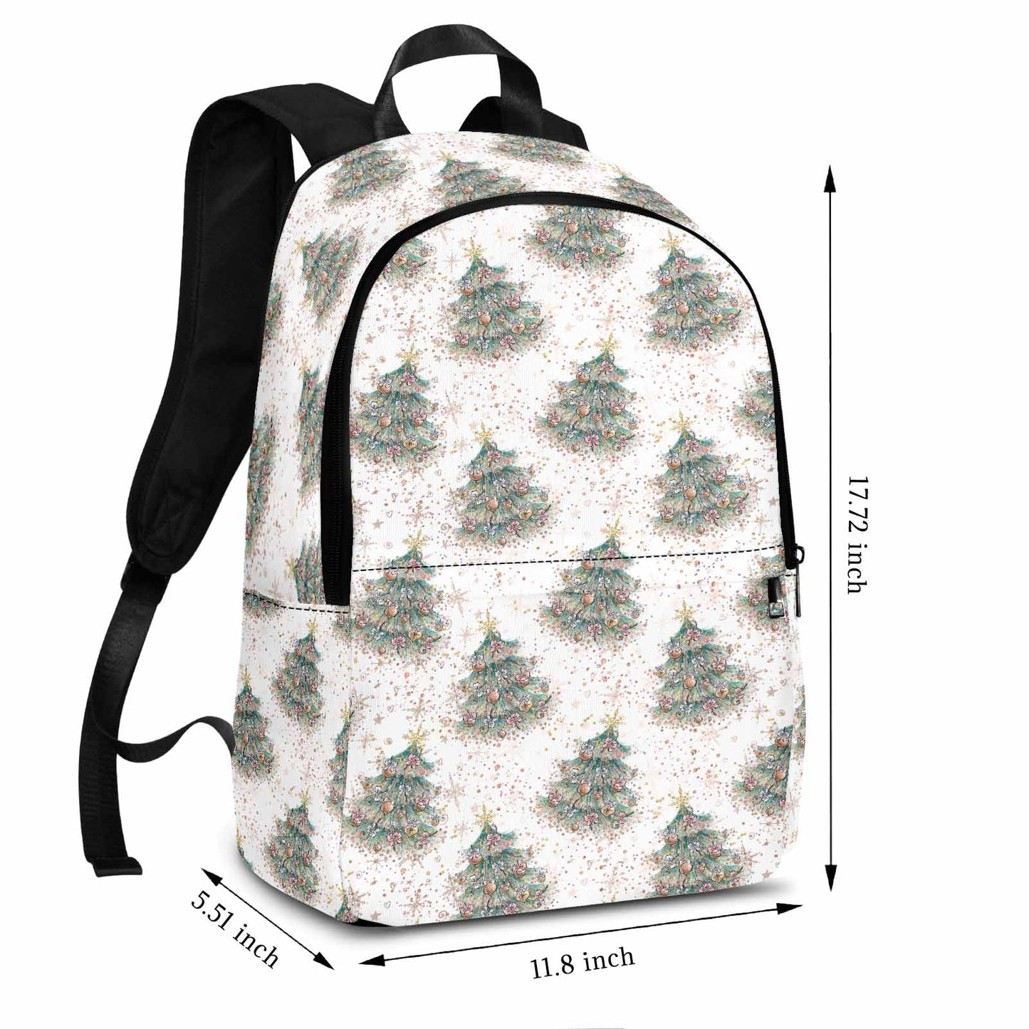 White Christmas Adult Casual Backpack