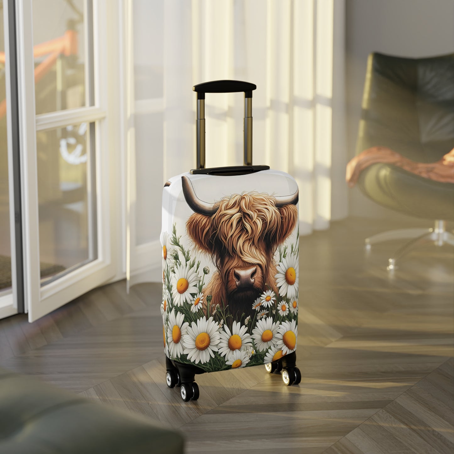 Luggage Cover, Highland Cow, awd-443