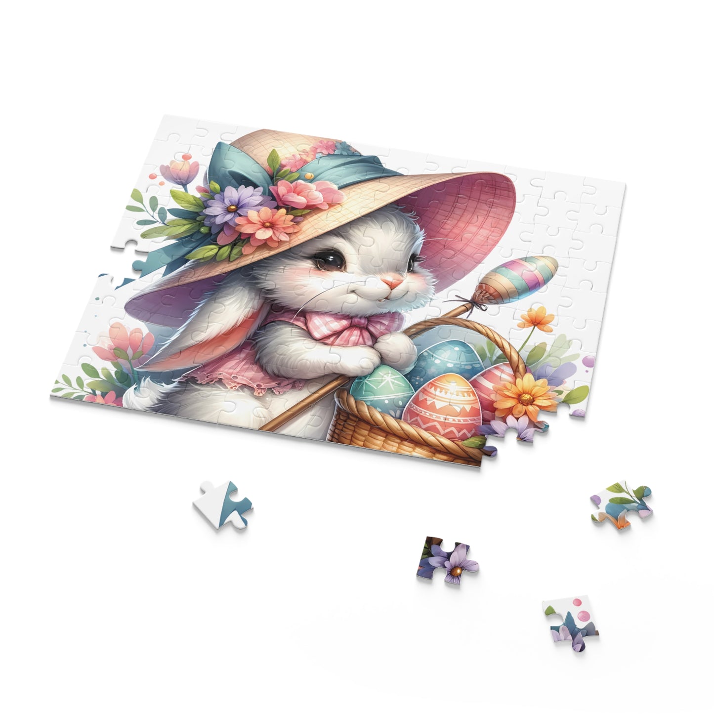 Personalised/Non-Personalised Puzzle, Easter Bunny (120, 252, 500-Piece)