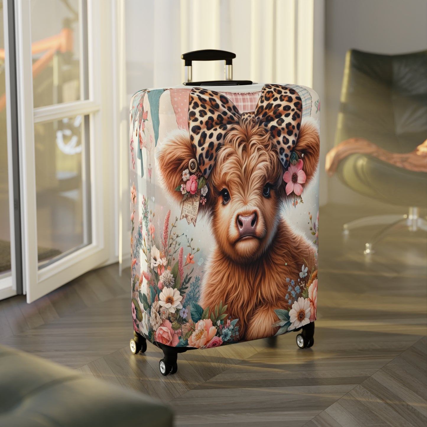 Luggage Cover, Highland Cow, awd-5005