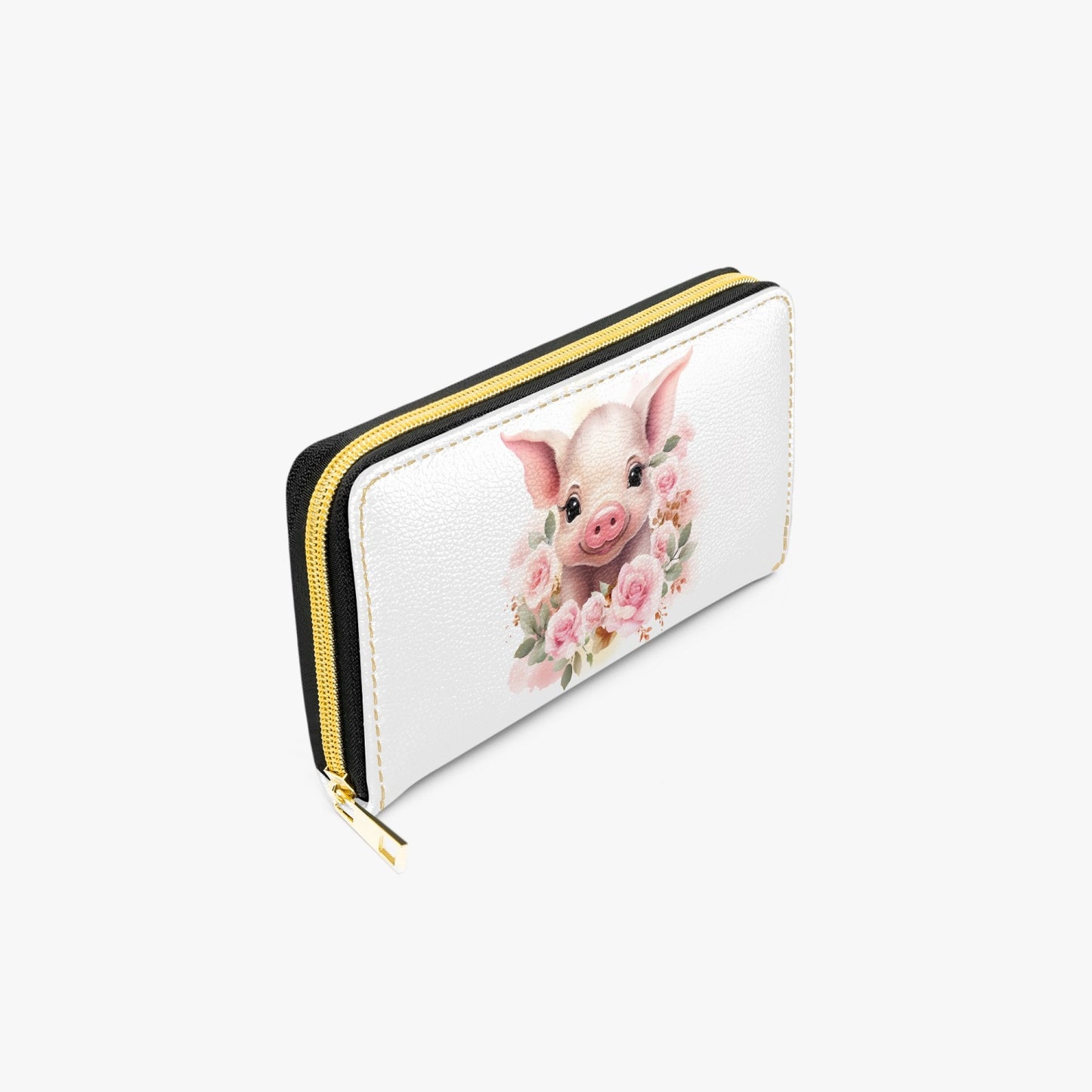 Long Type Zipper Purse - Pig