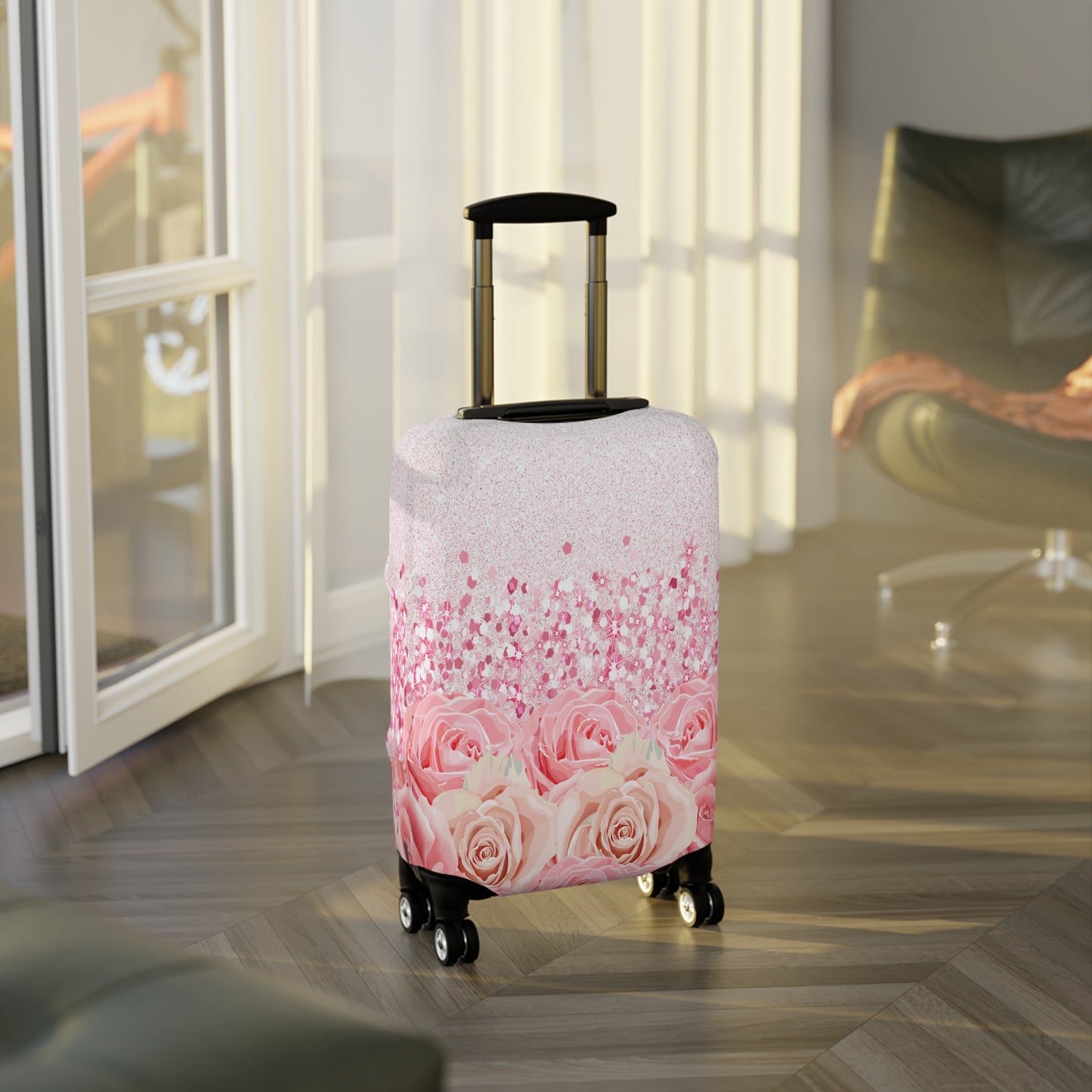 Luggage Cover, Pink Roses, awd-1726