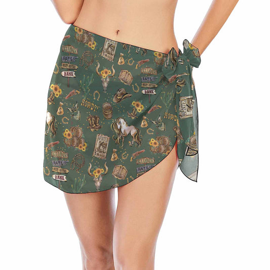 Howdy Cowboy  Women's Beach Sarong Wrap