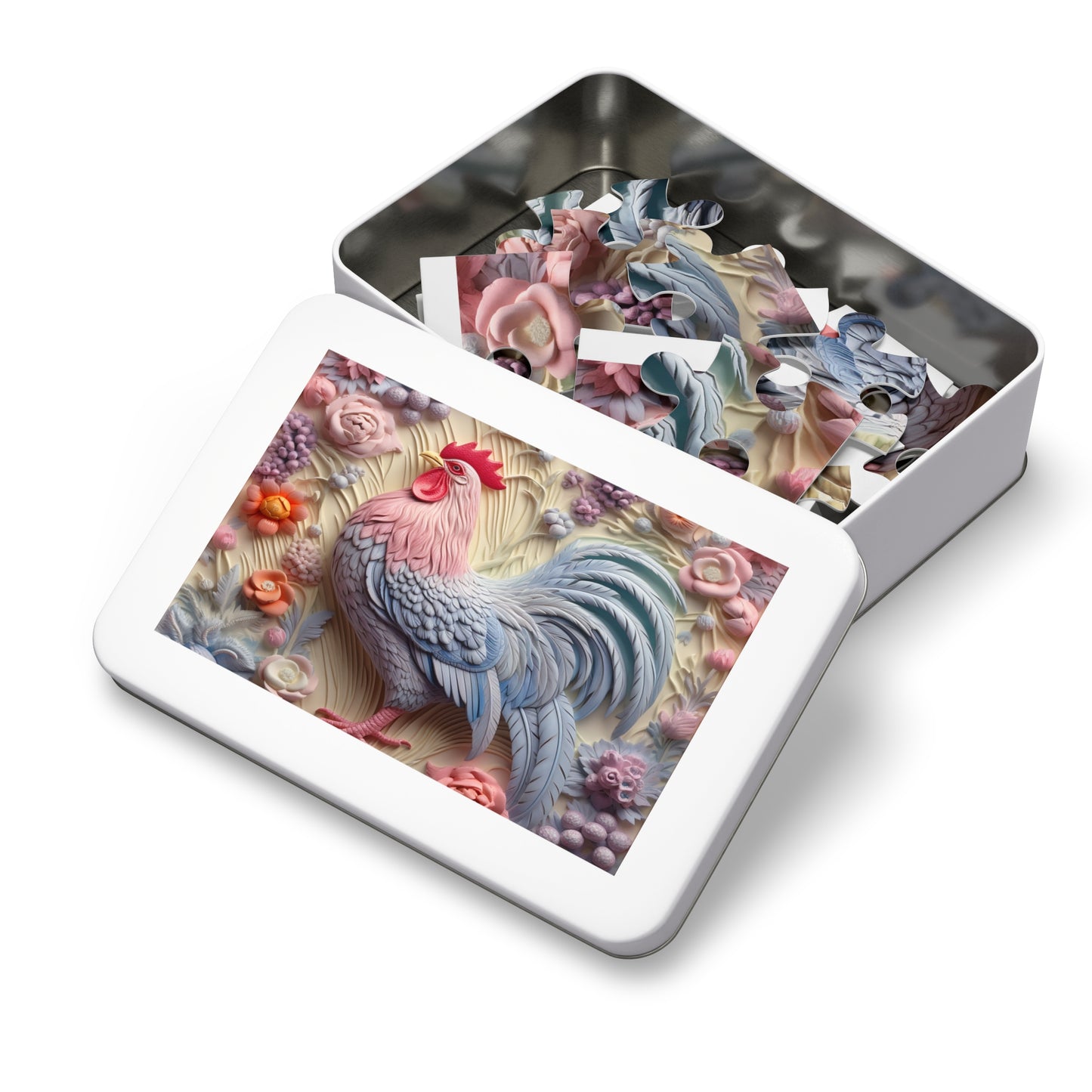 Jigsaw Puzzle, Chicken/Rooster, Personalised/Non-Personalised (30, 110, 252, 500,1000-Piece)