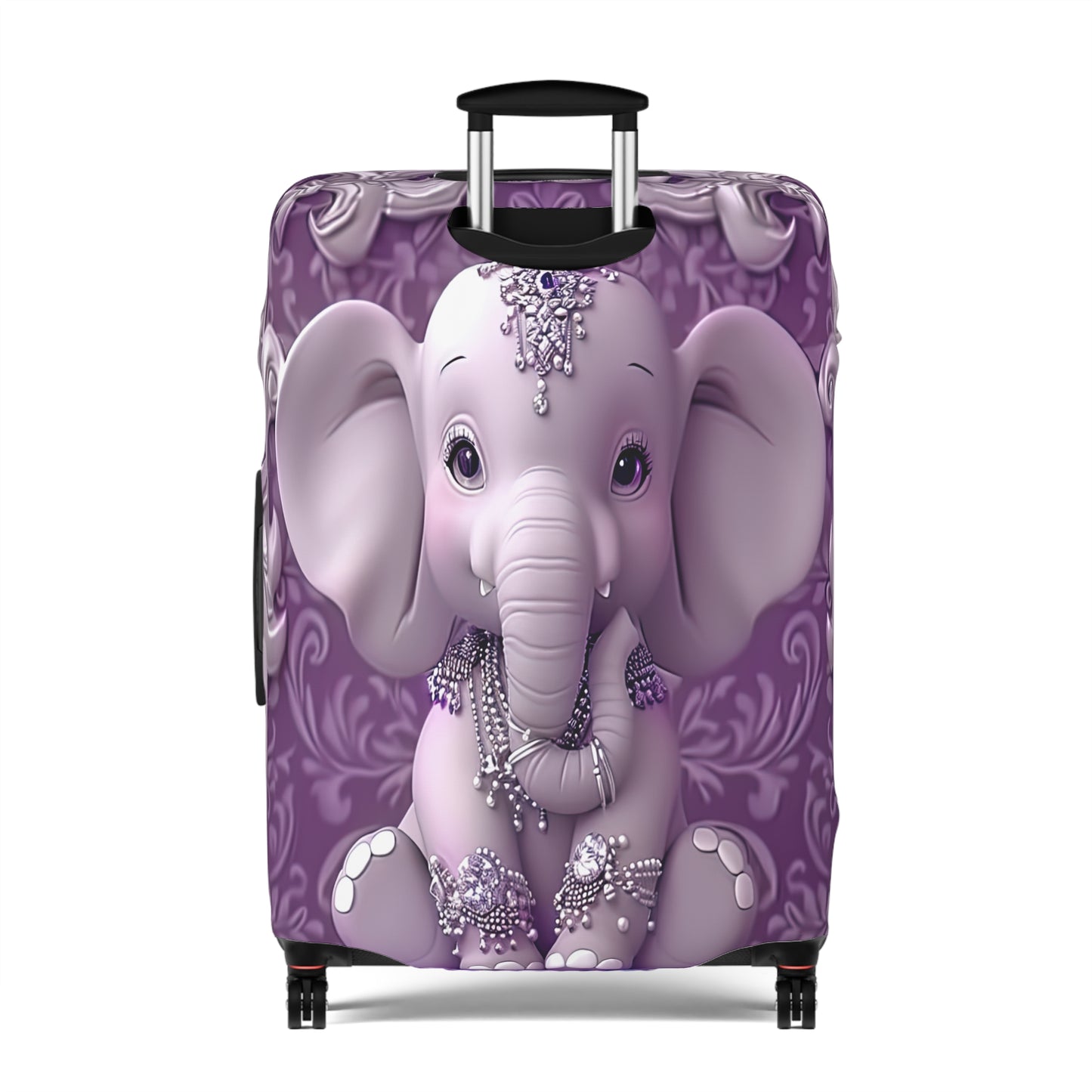 Luggage Cover, Purple Elephant, awd-1415