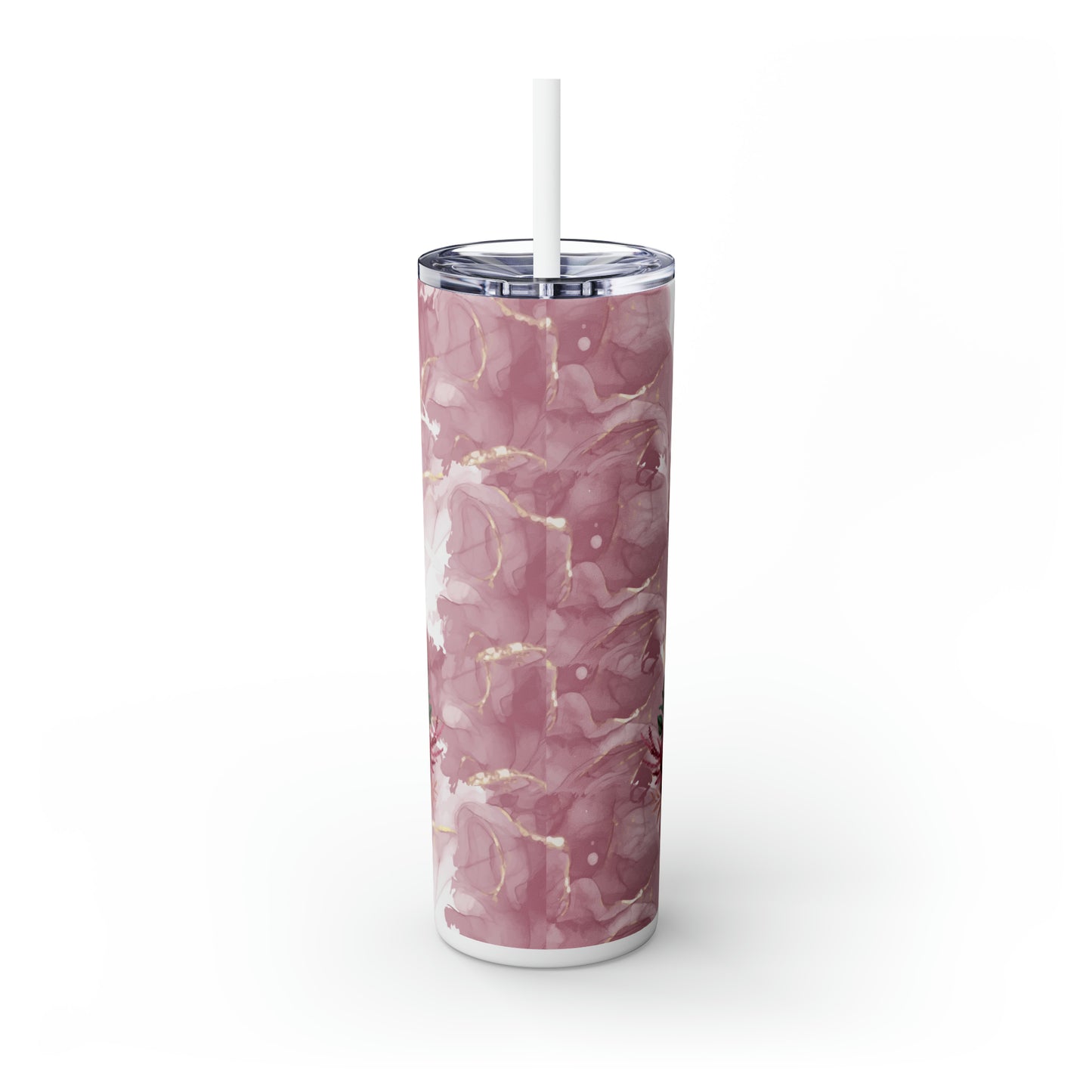 Skinny Tumbler with Straw, 20oz, Horses, awd-1350