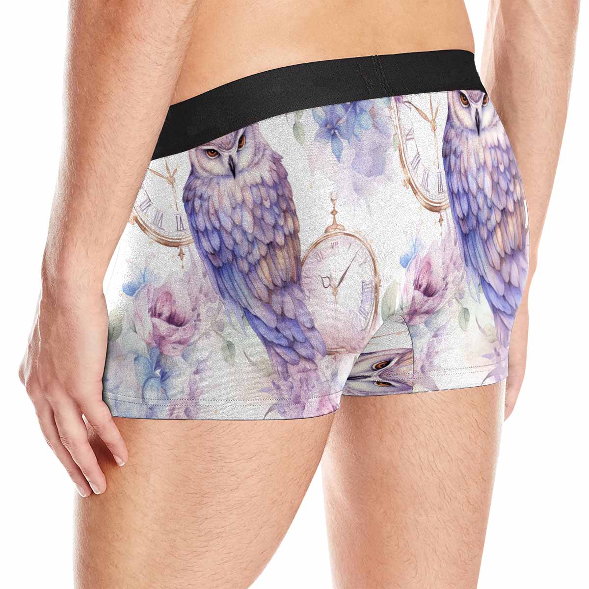 Pastel Owls  AUS Men's Boxer Briefs (Made In AUS)