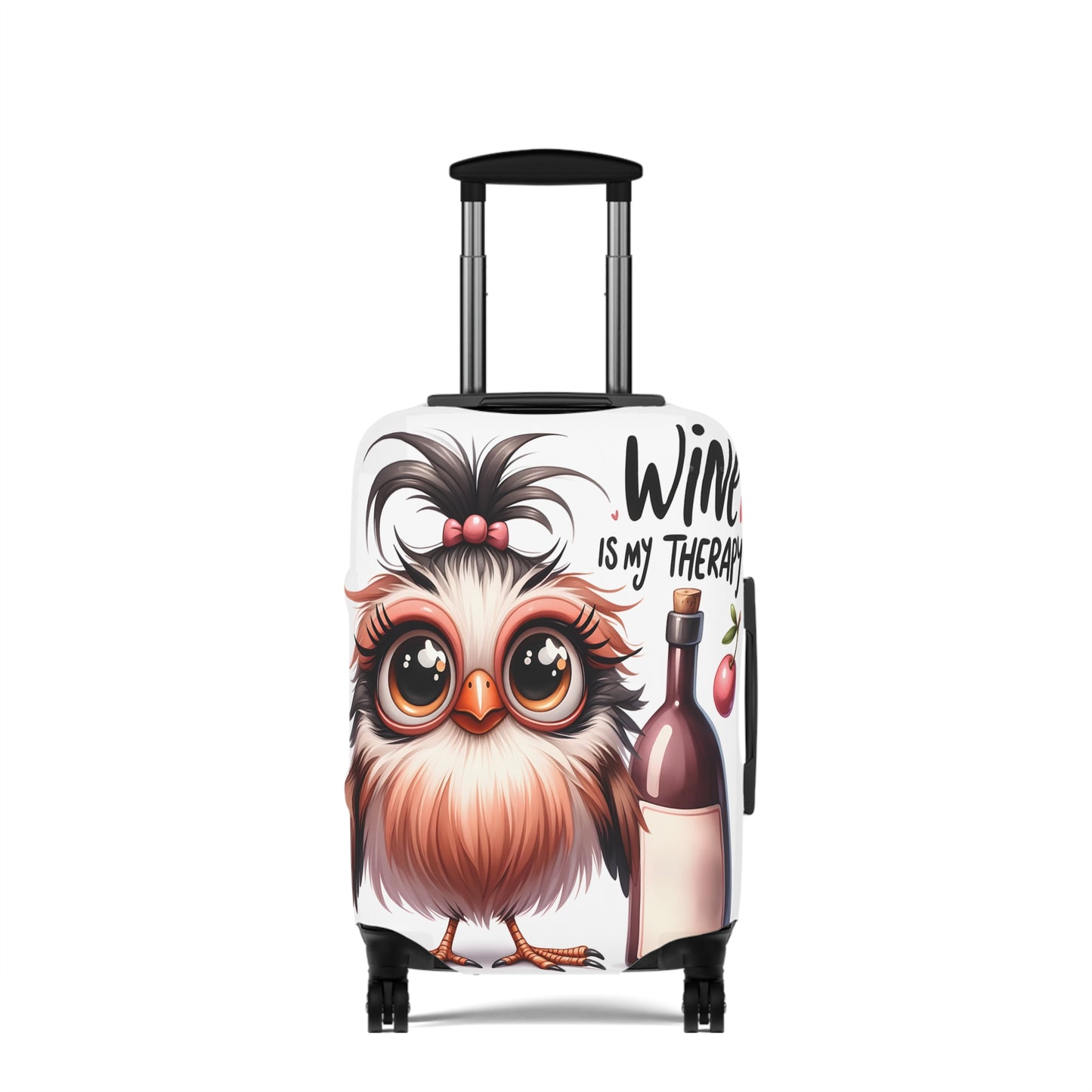 Luggage Cover, Wine Bird, Wine is my Therapy, awd-00033