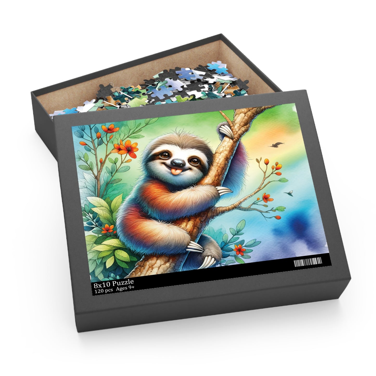 Personalised/Non-Personalised Puzzle, Sloth (120, 252, 500-Piece)