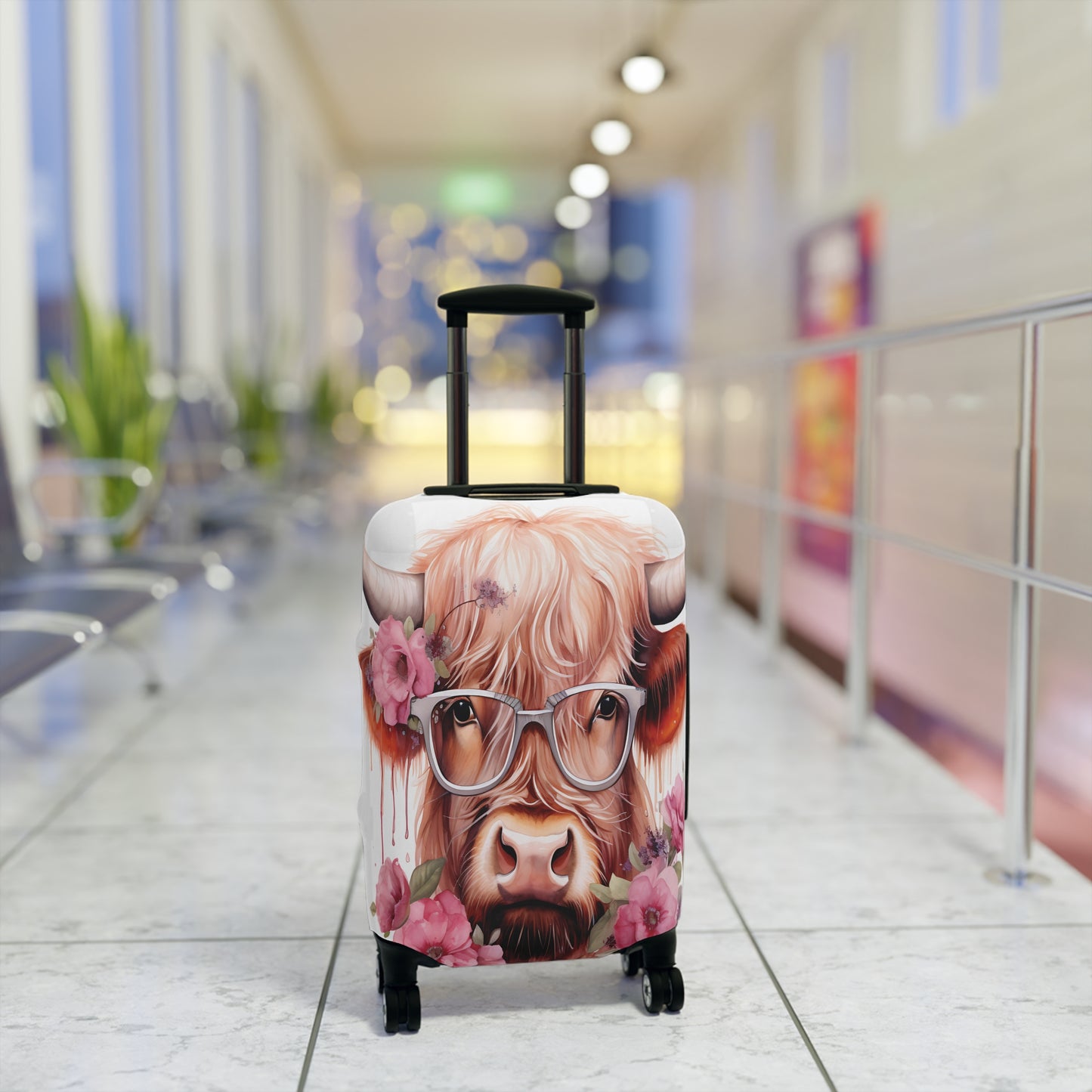 Luggage Cover, Highland Cow, awd-011