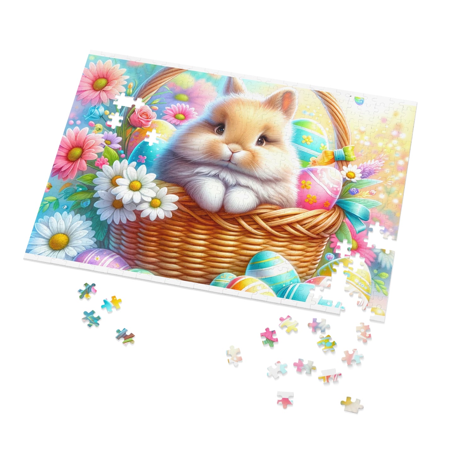 Puzzle, Easter, Rabbit, Personalised/Non-Personalised (30, 110, 252, 500,1000-Piece) awd-621