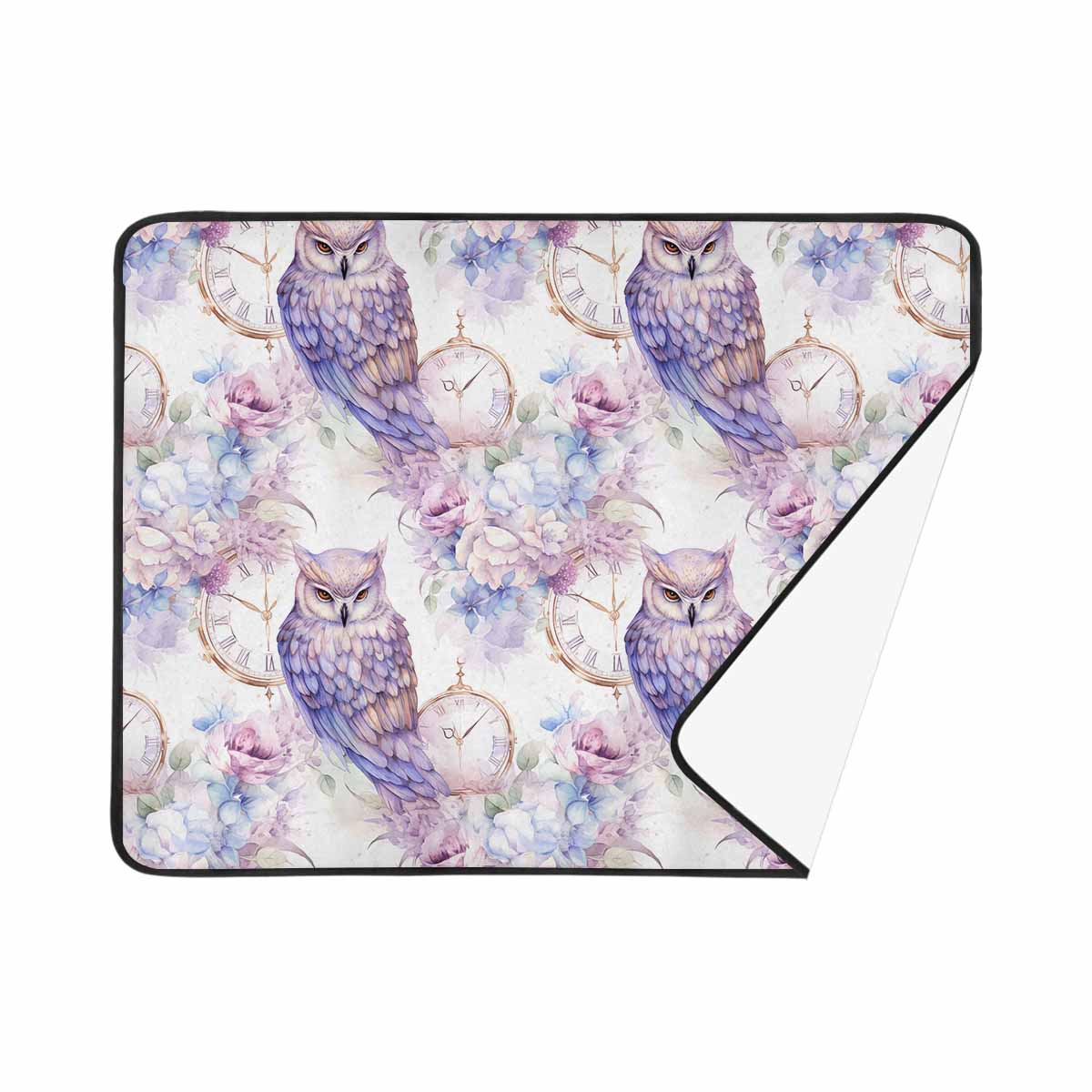 Pastel Owls  Beach Mats 78"x 60"