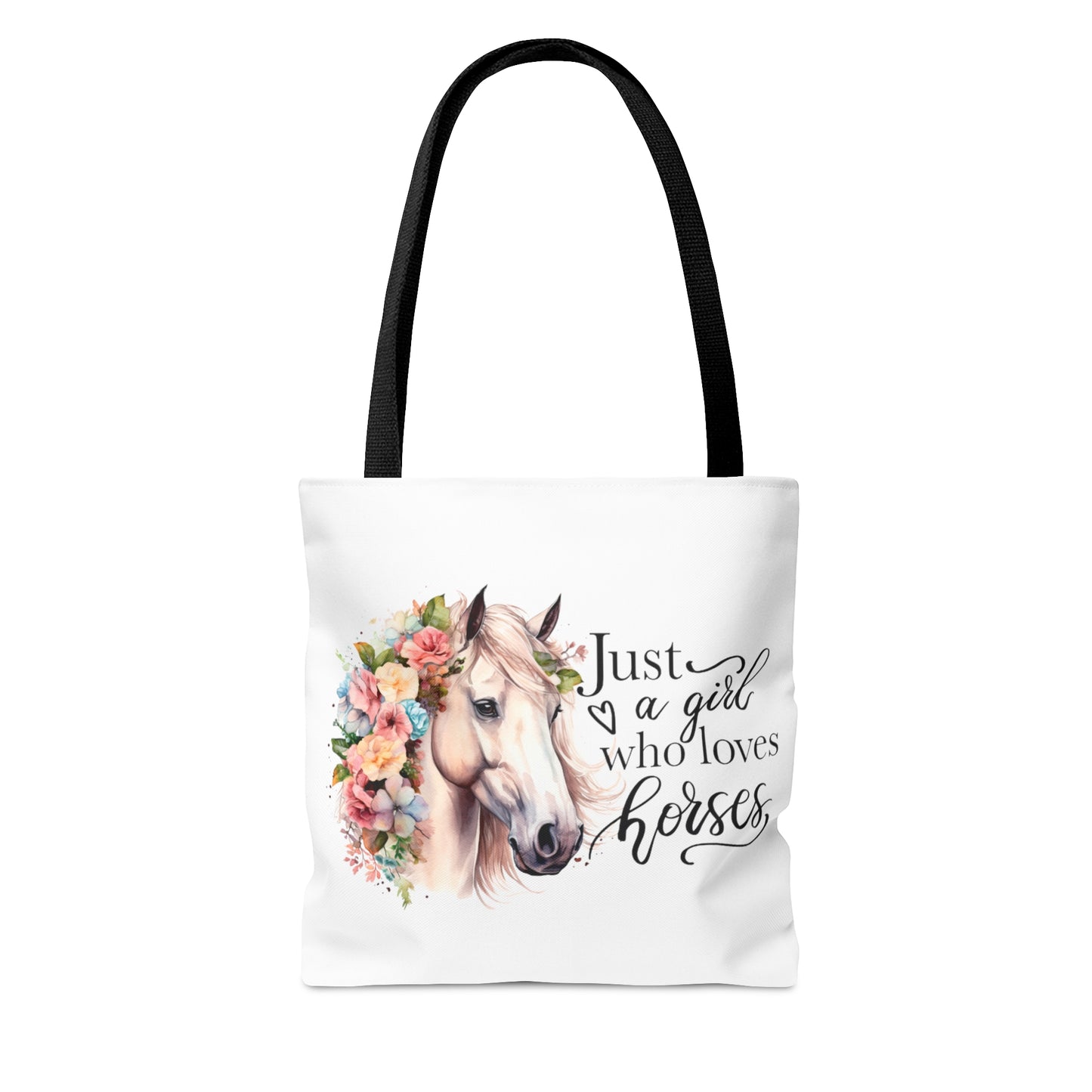 Tote Bag, Just a Girl who loves Horses, Personalised/Non-Personalised Tote bag