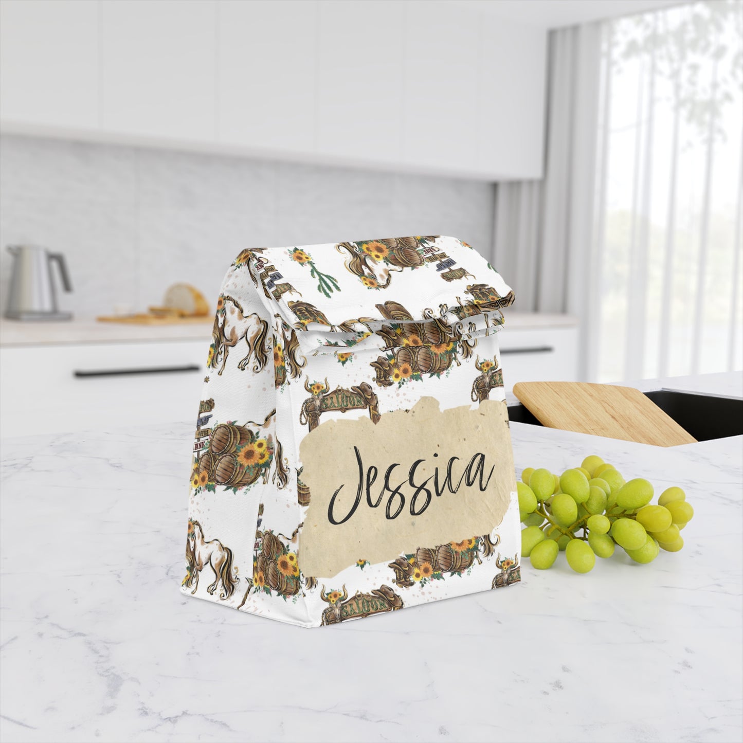 Personalised Insulated Lunch Bag, Western Lunch Bag