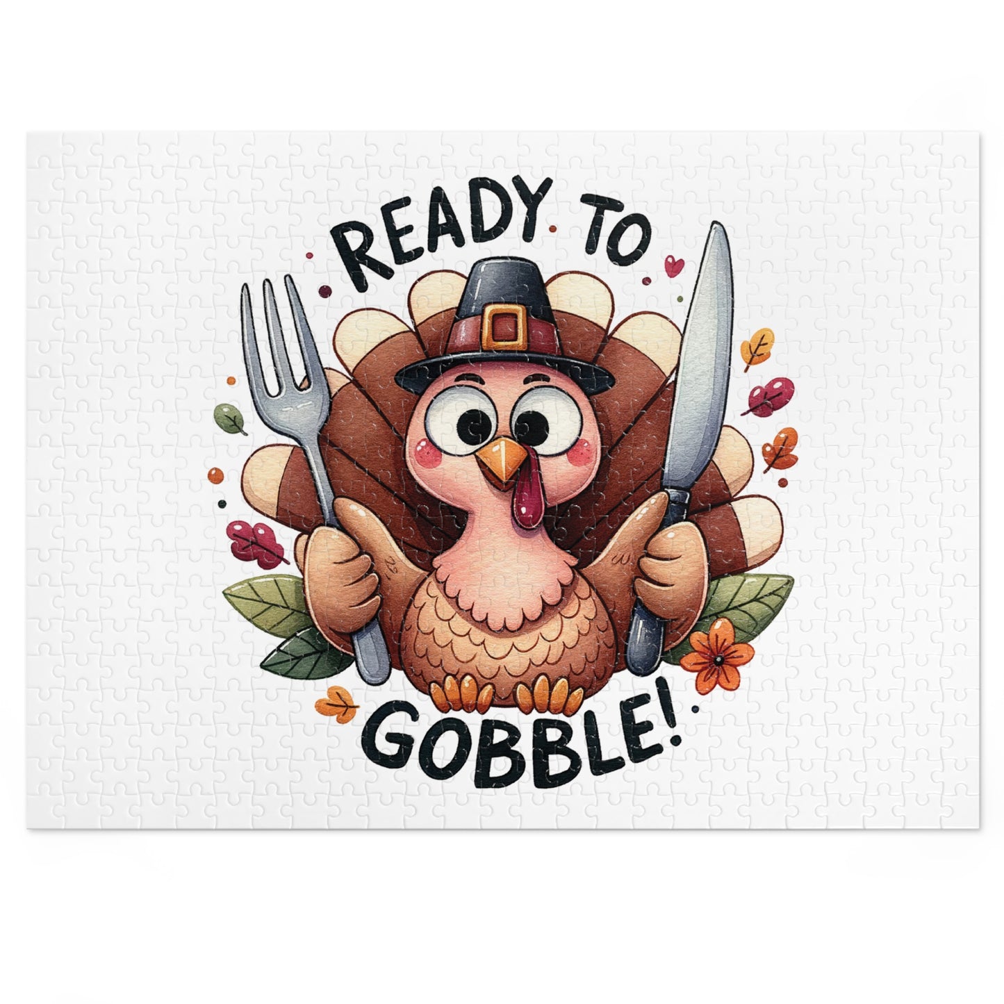 Jigsaw Puzzle, Thanks Giving, Ready to Gobble, Personalised/Non-Personalised (30, 110, 252, 500,1000-Piece)