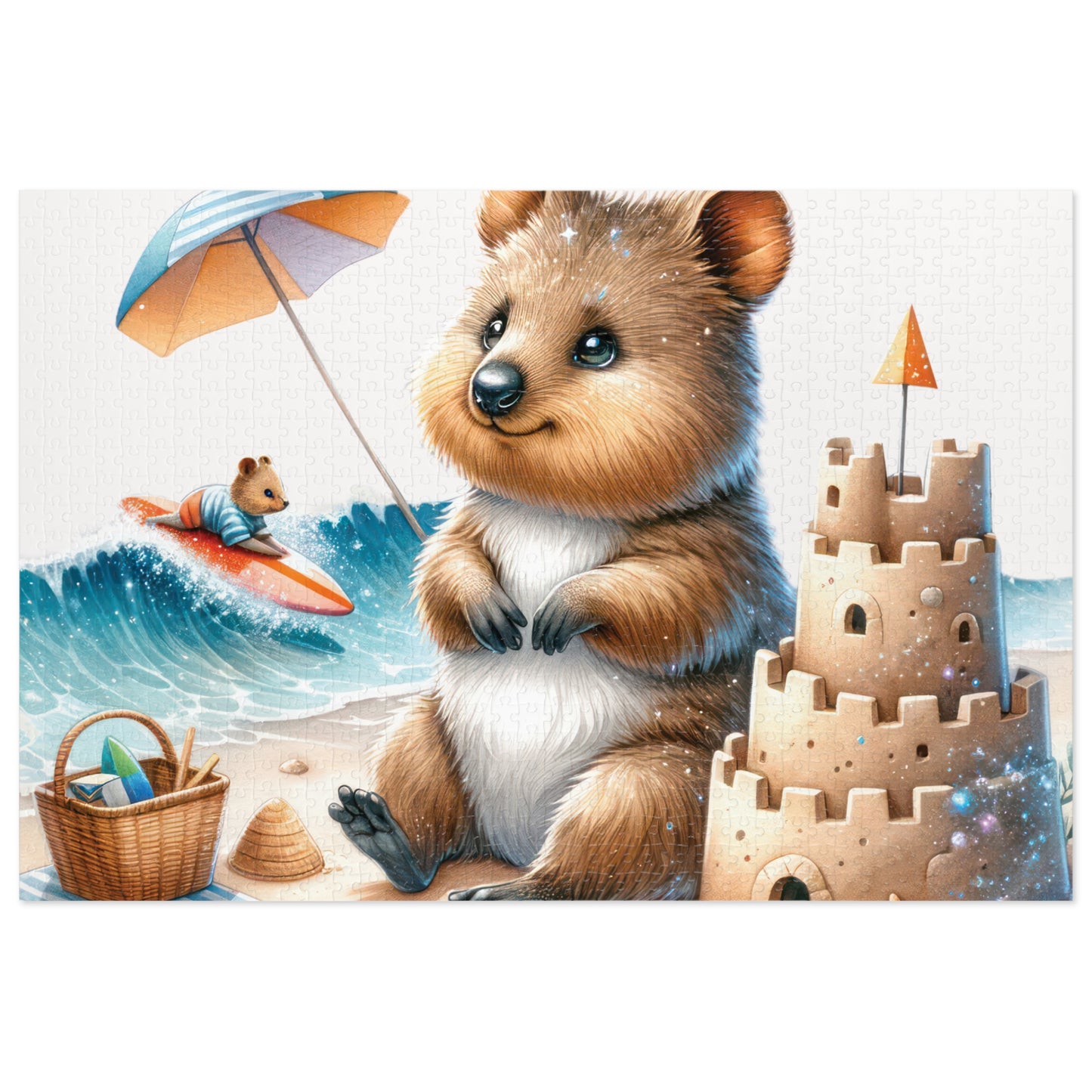 Jigsaw Puzzle in Tin, Australian Animals, Quokka, Personalised/Non-Personalised, awd-1325 (30, 110, 252, 500,1000-Piece)