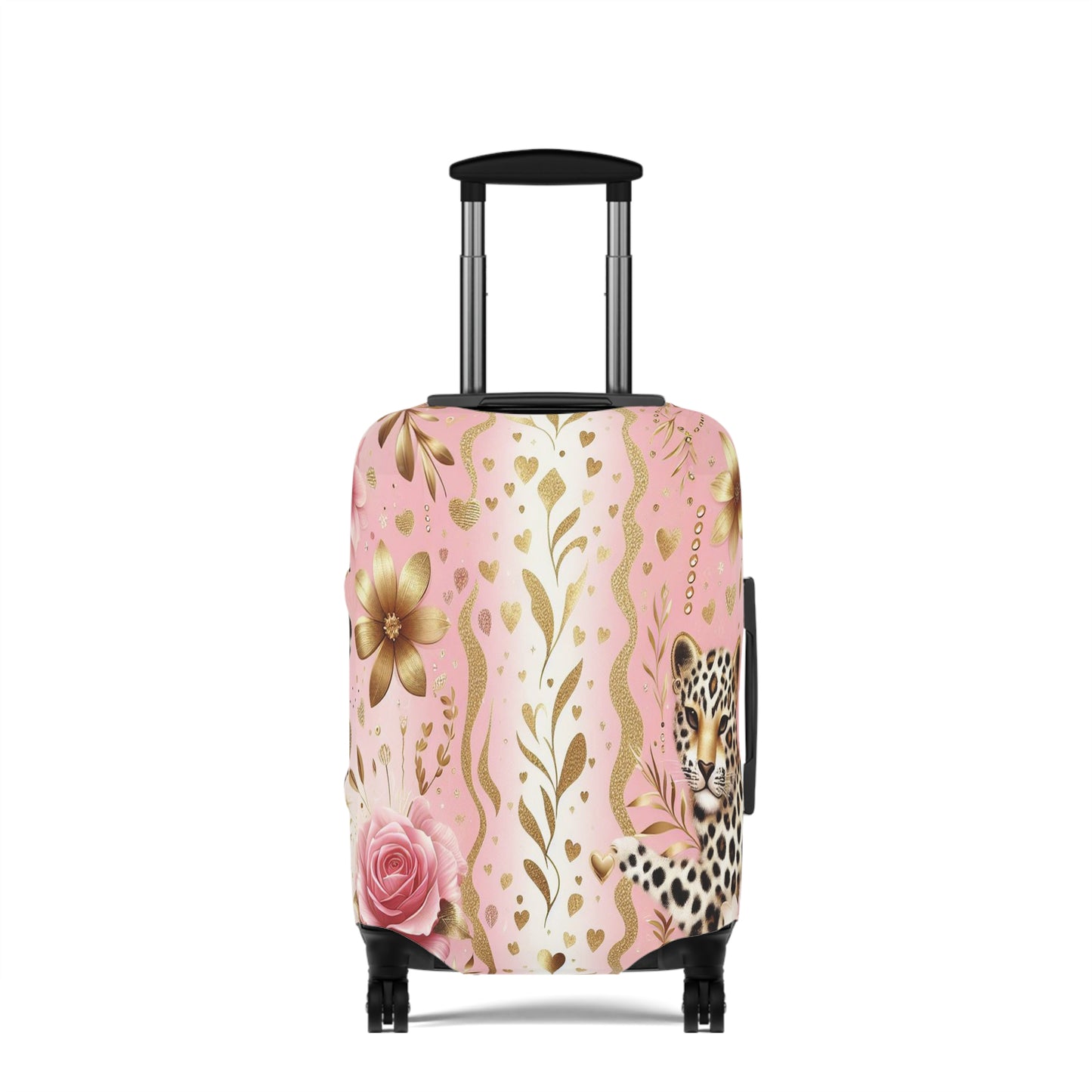 Luggage Cover, Floral Leopard, awd-3078