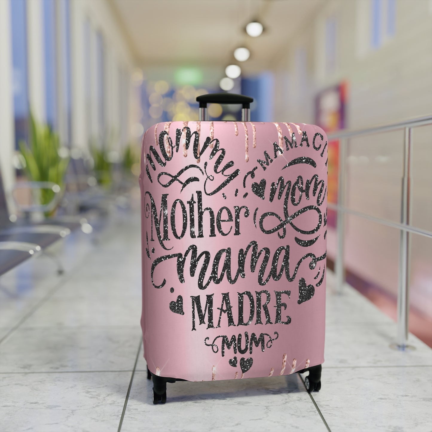 Luggage Cover, Mom/Mum Heart, awd-707