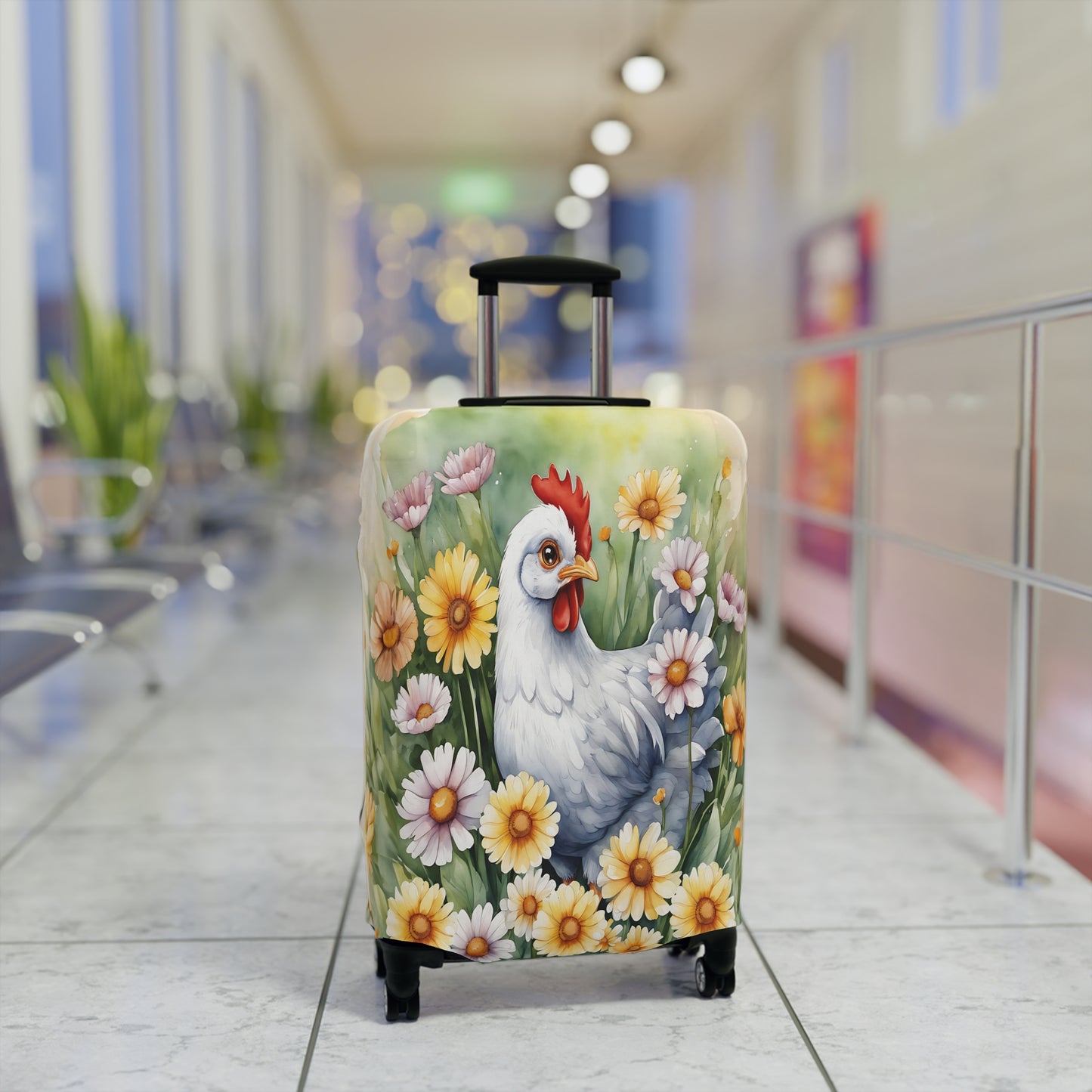 Luggage Cover, Chicken/Rooster, awd-302